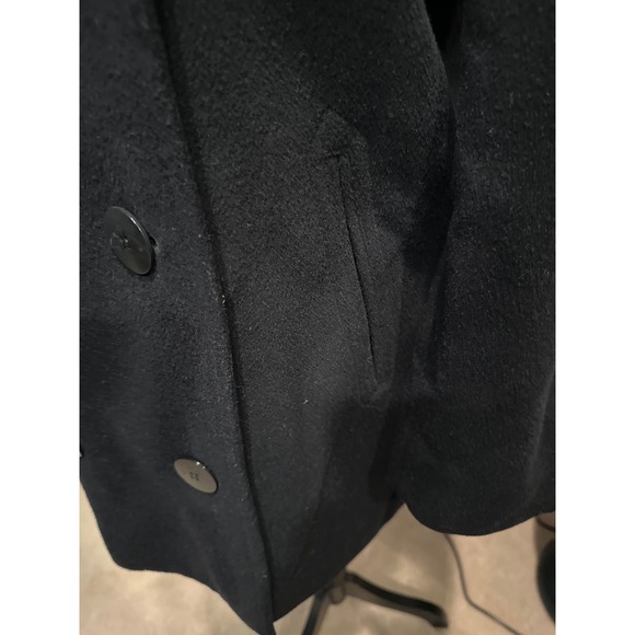 Women’s L.L. Bean Black Pea Coat. Size 6 Petite - Picture 2 of 3